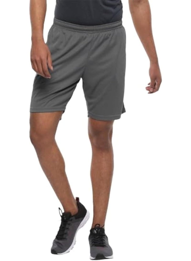 Nivia Soccer Shorts – Grey Large, Lightweight Breathable Sports Shorts for Gym, Running, Yoga & Active Sports - Image 1